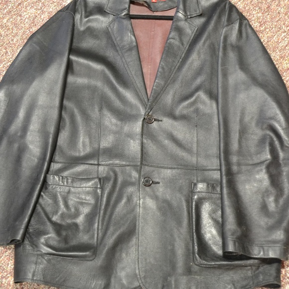 Men's soft leather sport jacket - Picture 2 of 5